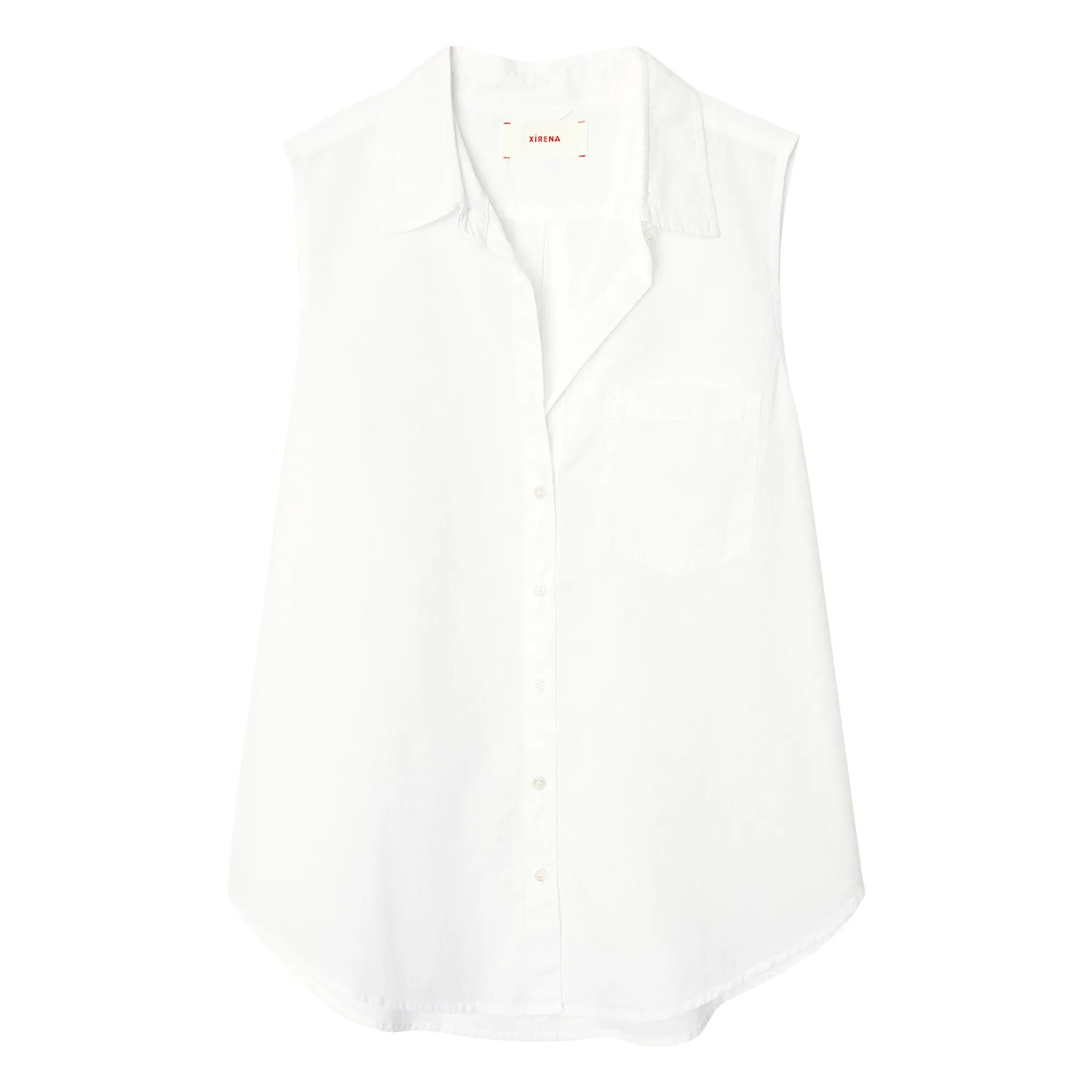 Xirena White Brooks Cotton Poplin Shirt