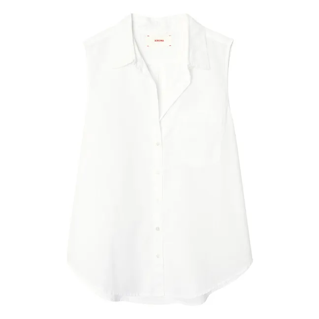Chemise Brooks Popeline de Coton | Blanc