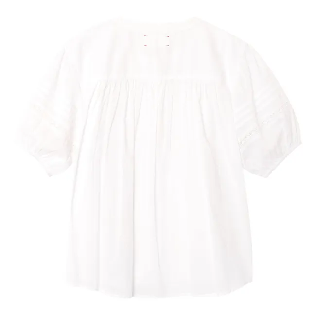 Blouse Claudia Voile de Coton | Blanc