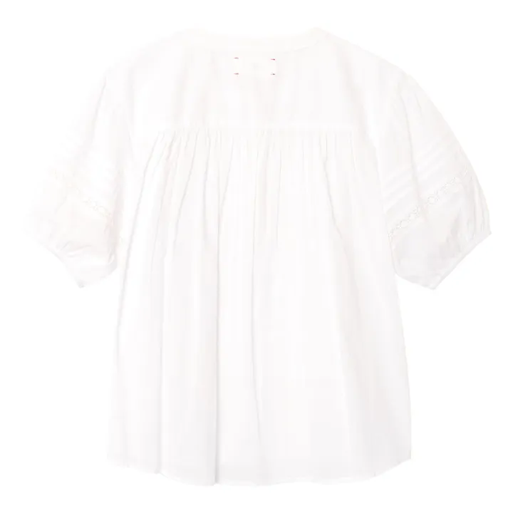 Blouse Claudia Voile de Coton | Blanc- Image produit n°1