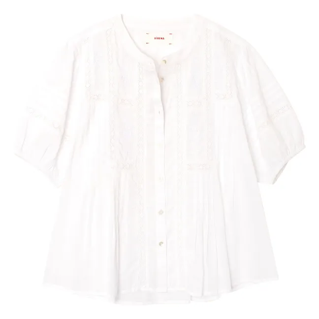 Blouse Claudia Voile de Coton | Blanc