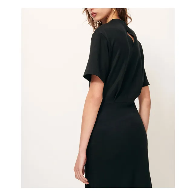 Brera Kleid aus recycelten Fasern | Schwarz