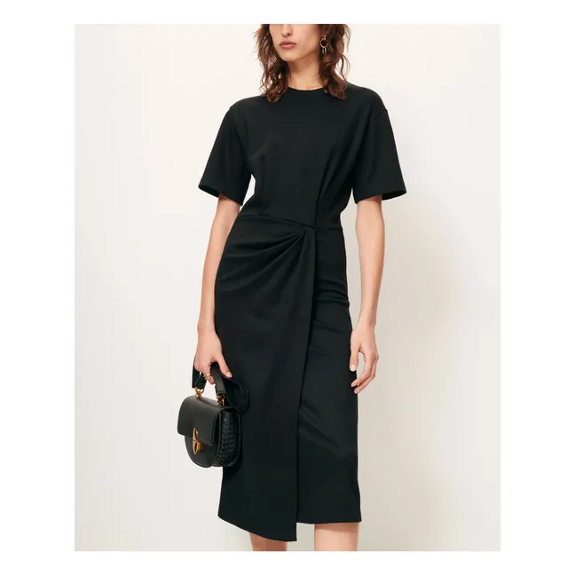 Brera Kleid aus recycelten Fasern | Schwarz