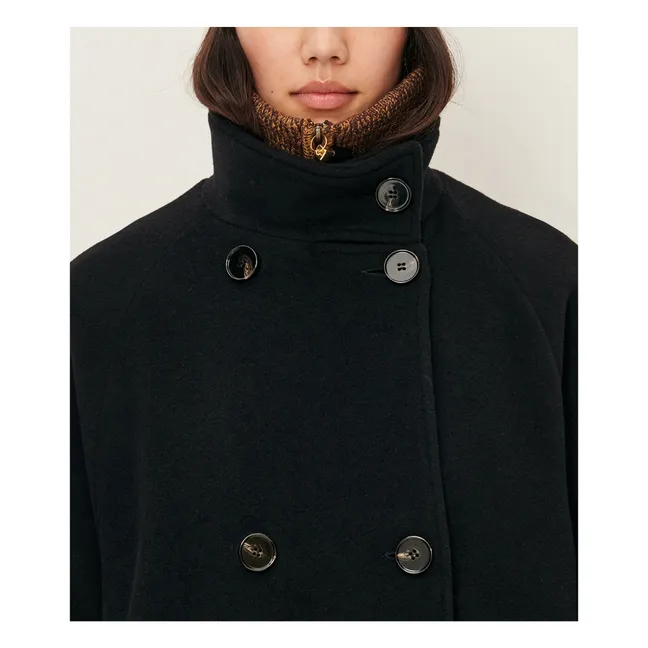 Manteau Bleeckett Laine Recyclée | Noir