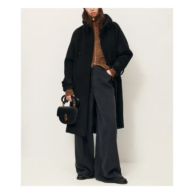 Manteau Bleeckett Laine Recyclée | Noir