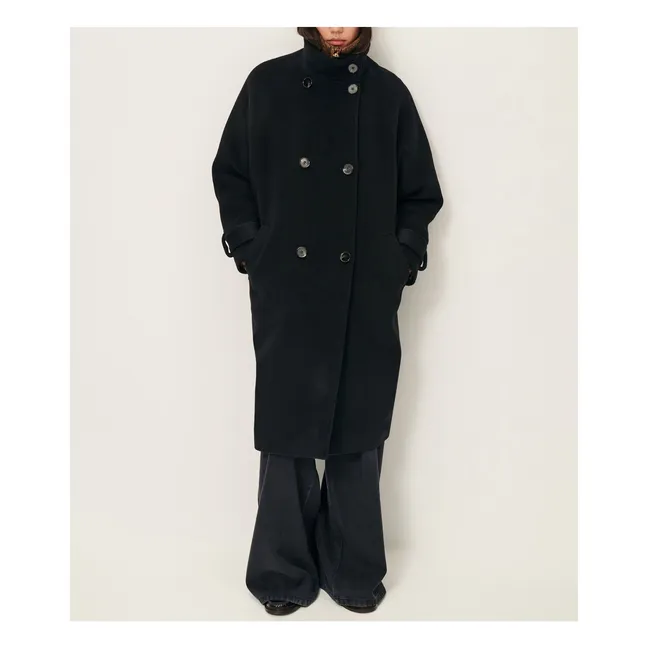 Manteau Bleeckett Laine Recyclée | Noir