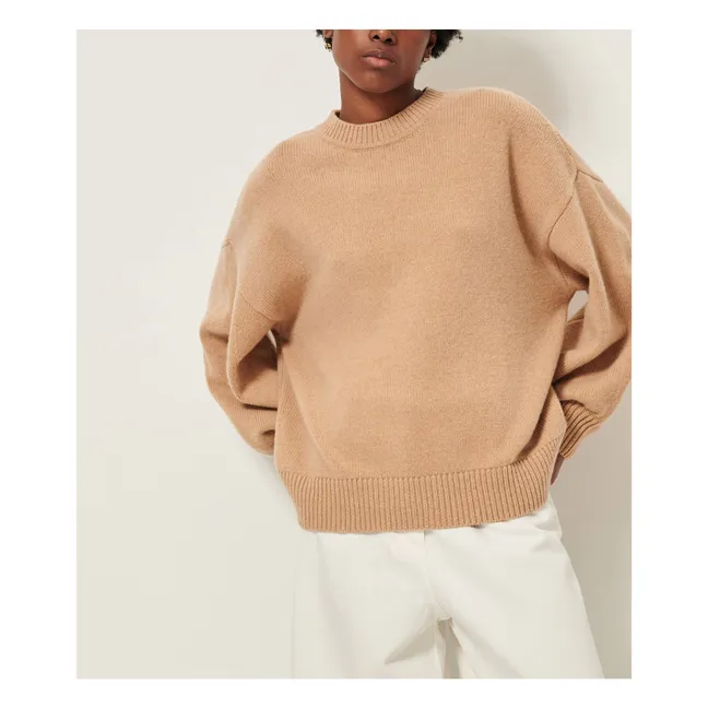 Pull Oversize Beyeler Laine Mérinos | Beige