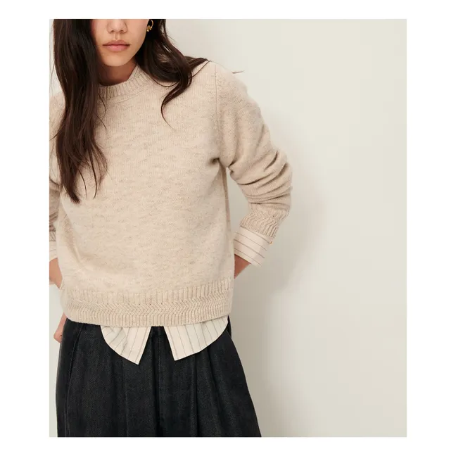 Pull Silty Laine Mérinos | Ecru