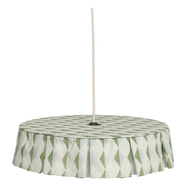 Lampenschirm Vibes aus Bio-Baumwoll-Voile | Grün