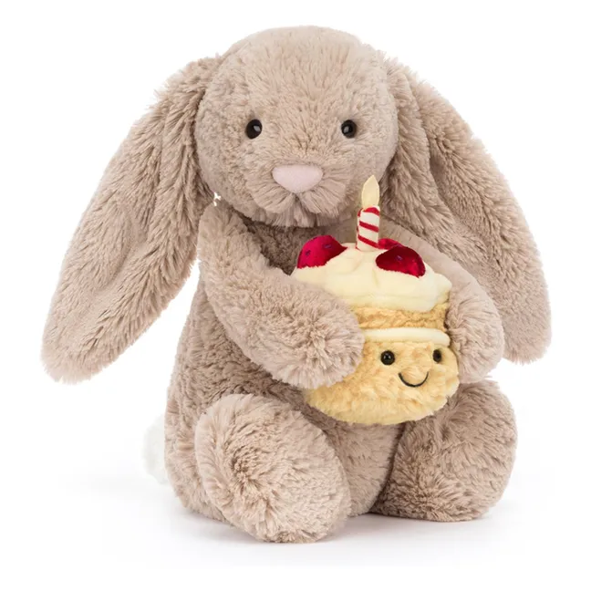 Peluche Bunny Birthday | Beige