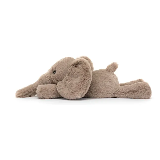 Peluche Eléphant allongé | Gris