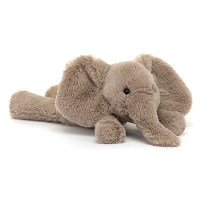 Peluche Eléphant allongé | Gris