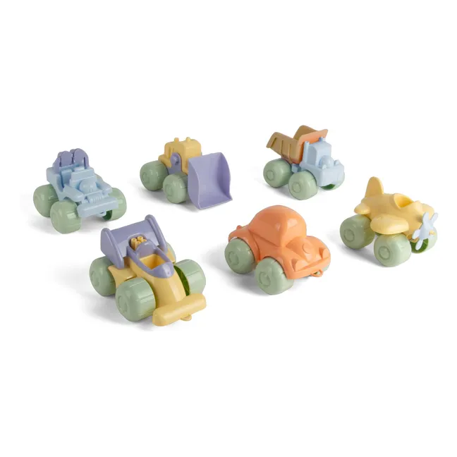Vehículos de bioplástico - Lote de 6