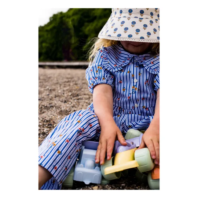 Grúa y sus 2 coches de bioplástico