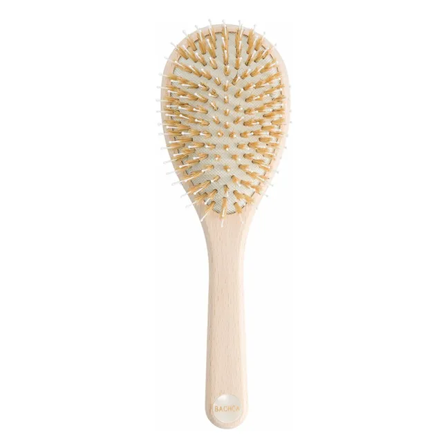 Brosse Soin et Brillance en poils de sanglier  | Bois clair