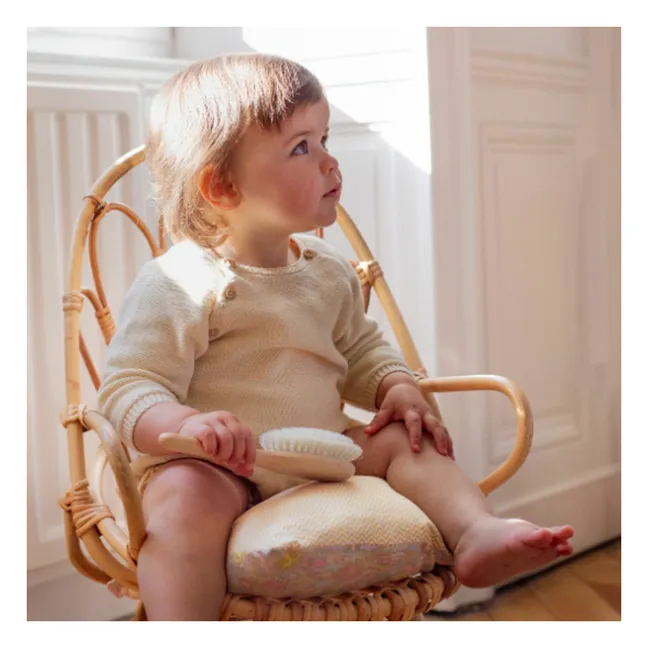 Brosse de soin pour les bébés  | Bois clair
