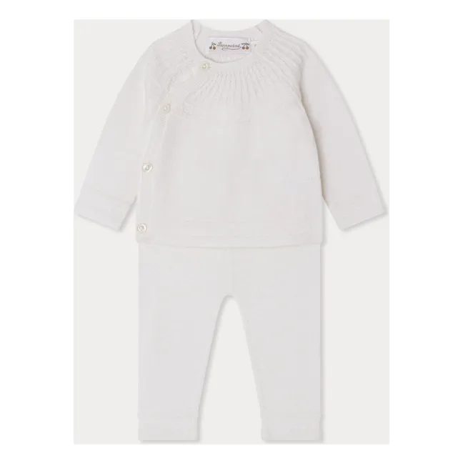 Ensemble Top et Legging Jina Laine | Blanc