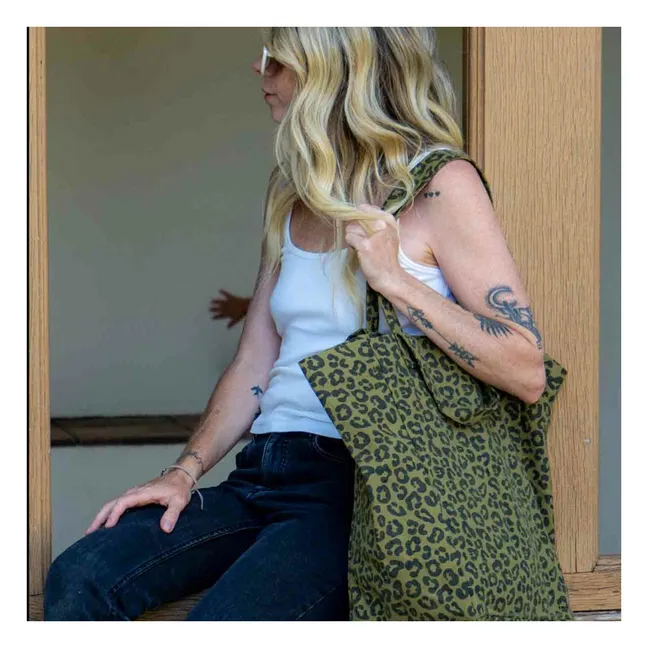 Sac cabas Elisabeth Graou | Olive