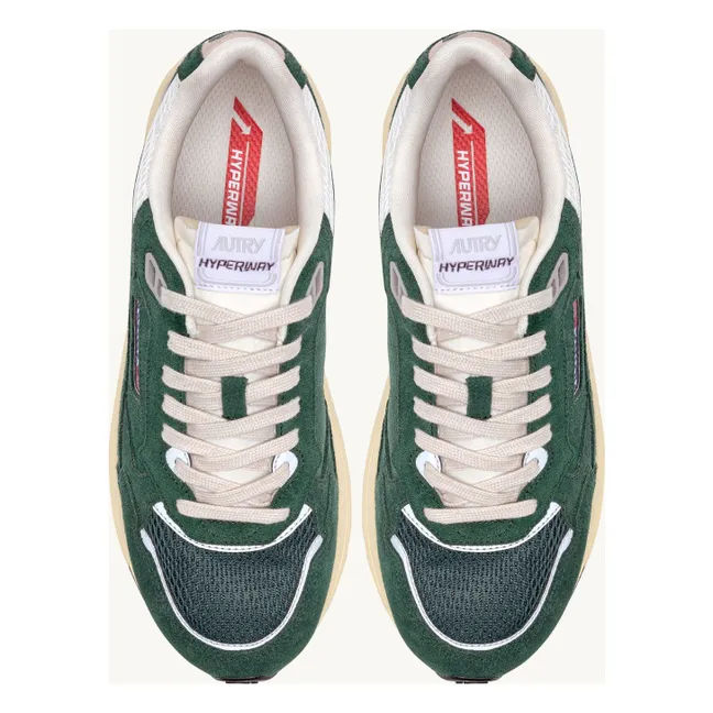 Baskets Hyperway Low Suède | Vert