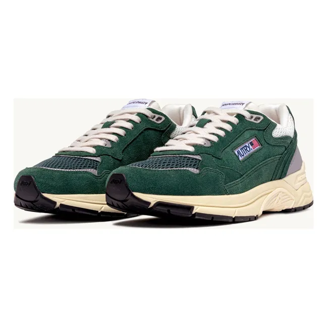 Sneakers Hyperway Low in pelle scamosciata | Verde