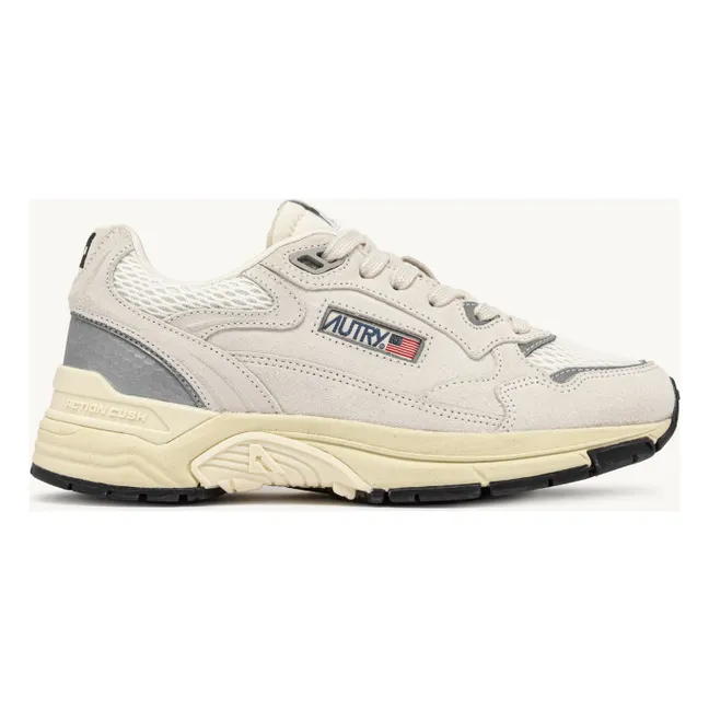 Hyperway Low Suede Sneakers | White