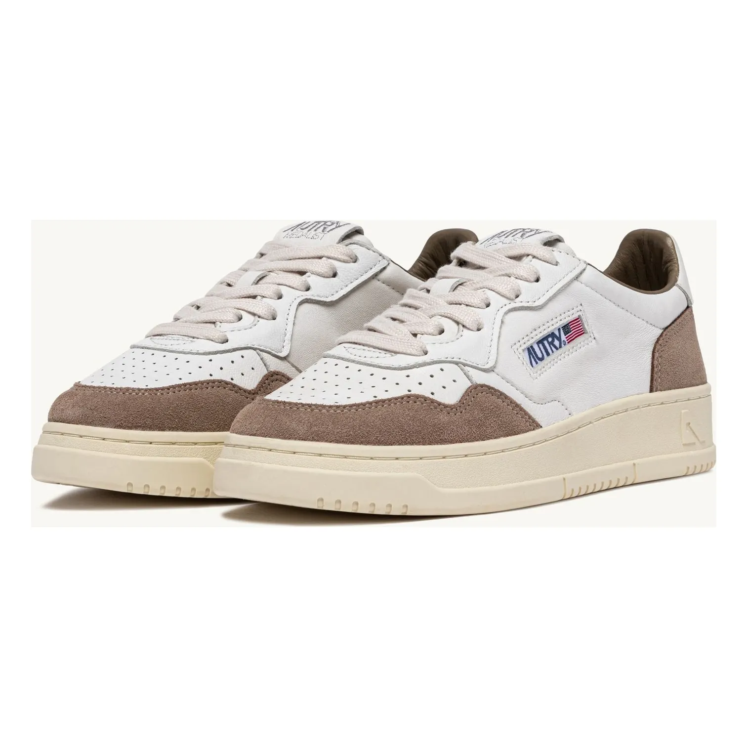 Autry - Baskets Medalist Low Cuir de Chèvre/Suède - Tabac | Smallable