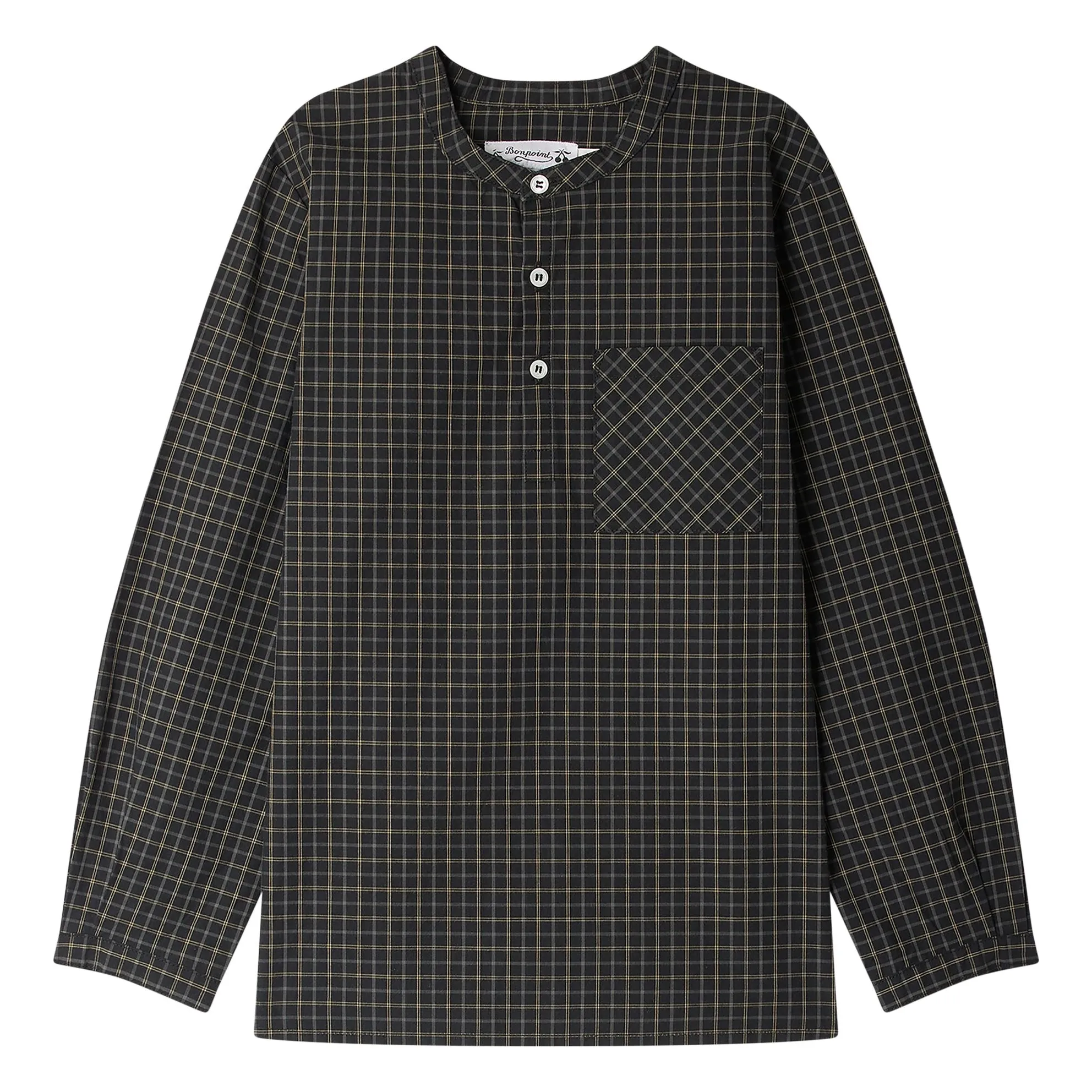 Bonpoint Boys Black Organic Cotton Artist Shirt