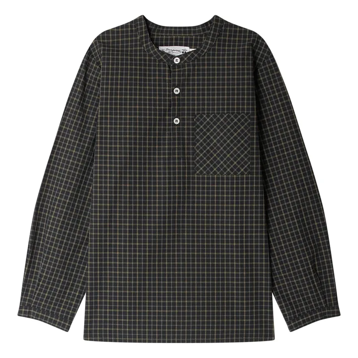 Chemise Artiste Coton Bio | Noir- Image produit n°0