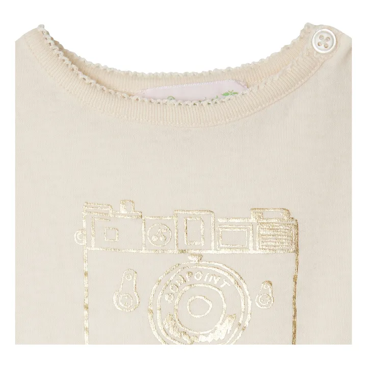 T-shirt Dom Coton Bio | Ivoire- Image produit n°2