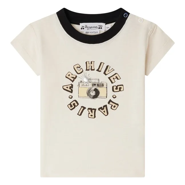T-shirt Tom Coton Bio | Ivoire