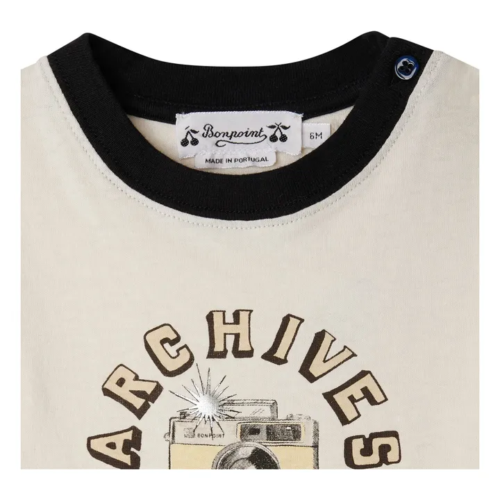 T-shirt Tom Coton Bio | Ivoire- Image produit n°2