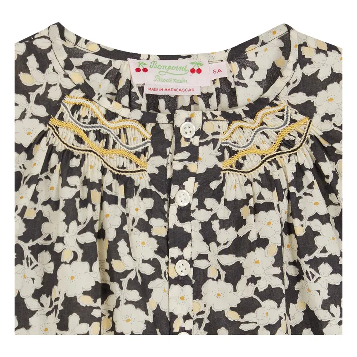 Blouse Biancarosa Coton Bio | Noir- Image produit n°2