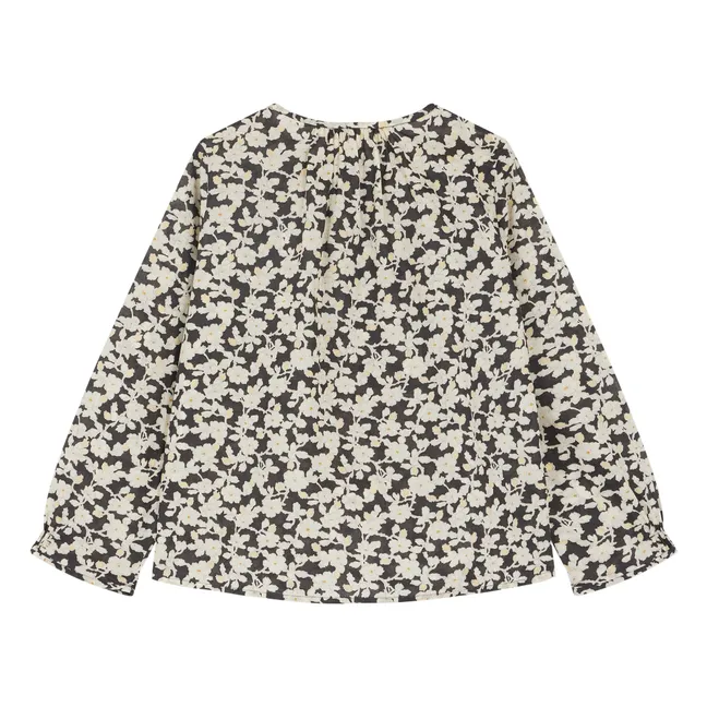 Biancarosa organic cotton blouse | Black