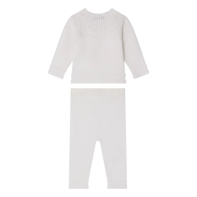 Ensemble Top et Legging Jina Laine | Blanc