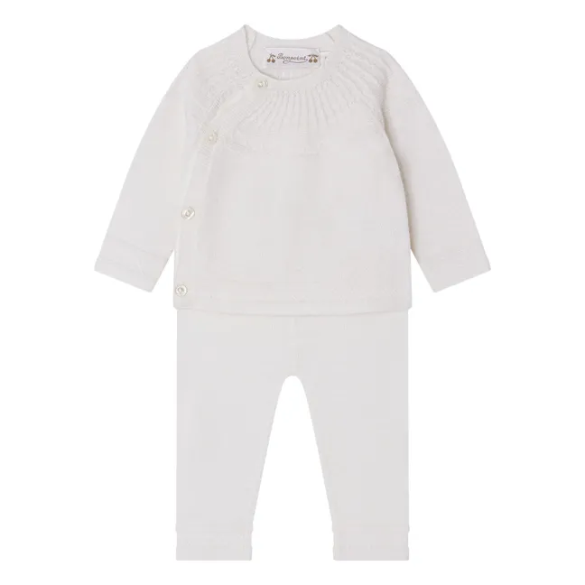 Ensemble Top et Legging Jina Laine | Blanc