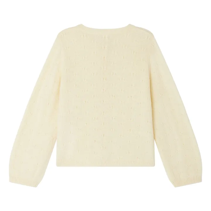 Jorna Alpaca cardigan | Pale yellow- Product image n°1