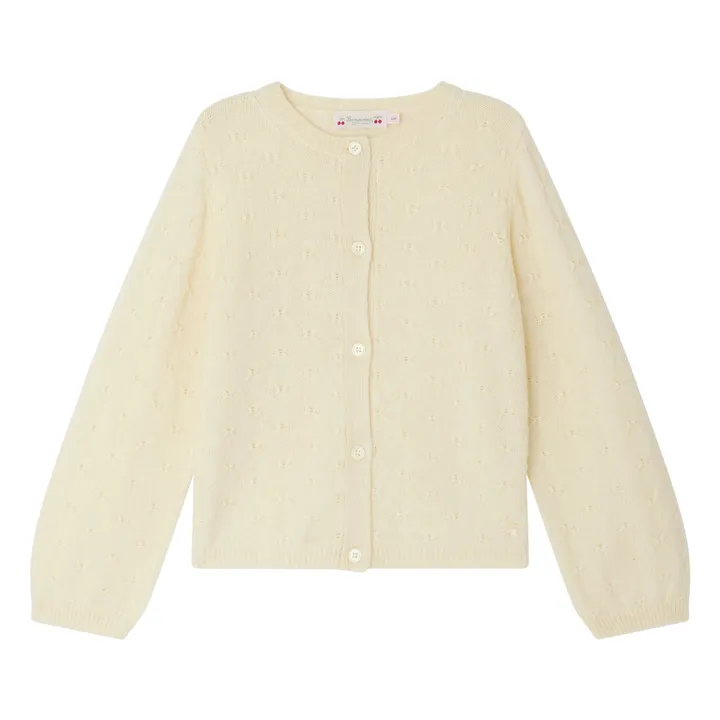 Gilet Jorna Alpaga | Jaune pâle- Image produit n°0
