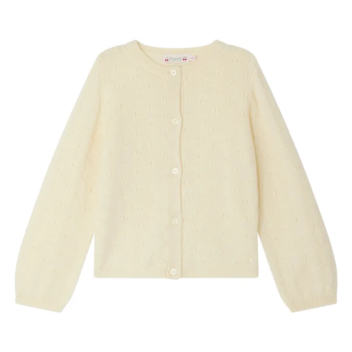 Jorna Alpaca cardigan | Pale yellow- Product image n°0
