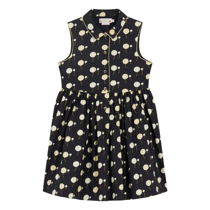 Vestido Anne de algodón orgánico | Negro- Imagen del producto n°0