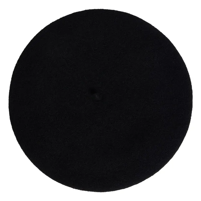 Tekla Beret aus Wolle - Bonpoint x Laulhère | Schwarz