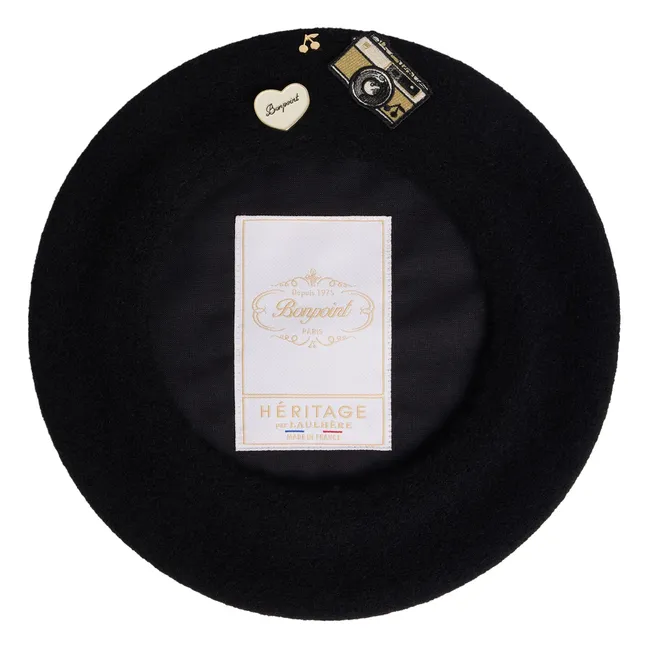 Boina de lana Tekla - Bonpoint x Laulhère | Negro