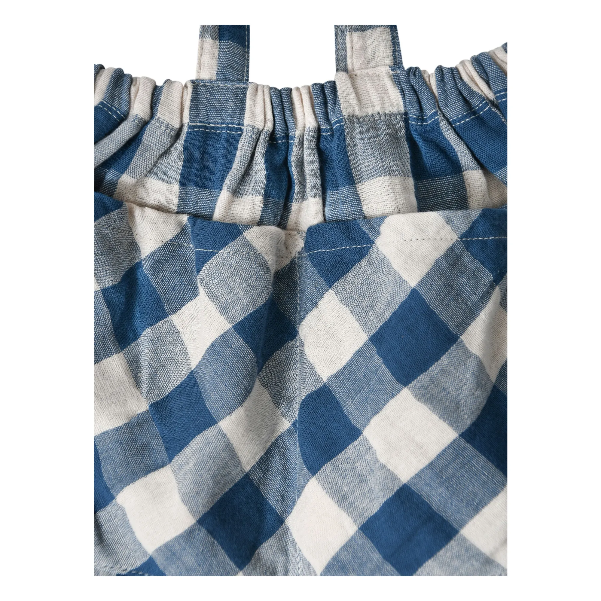 Organic Zoo - Gingham Strapless Skirt - Blue | Smallable