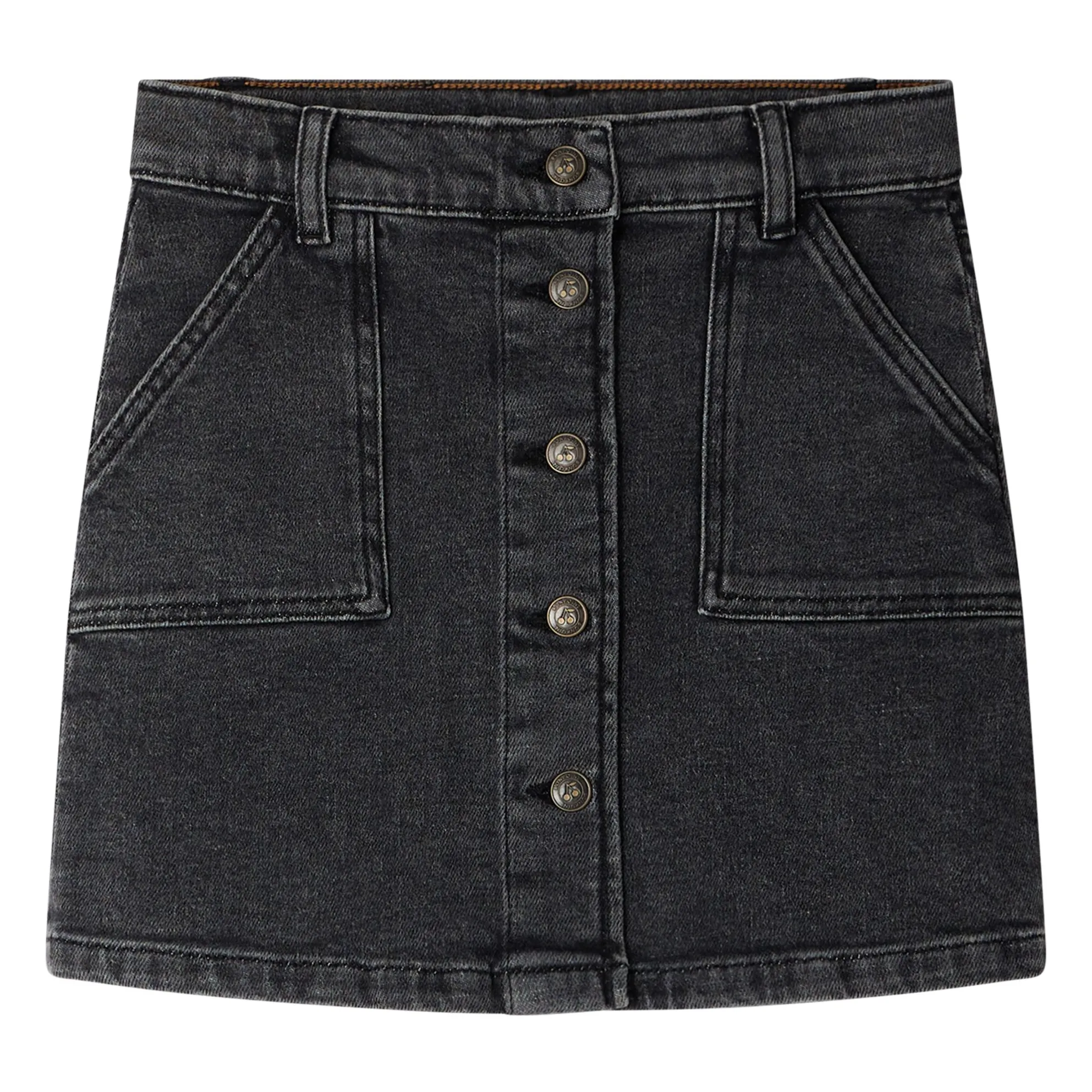 Bonpoint Girls Black Dexie Organic Cotton Skirt