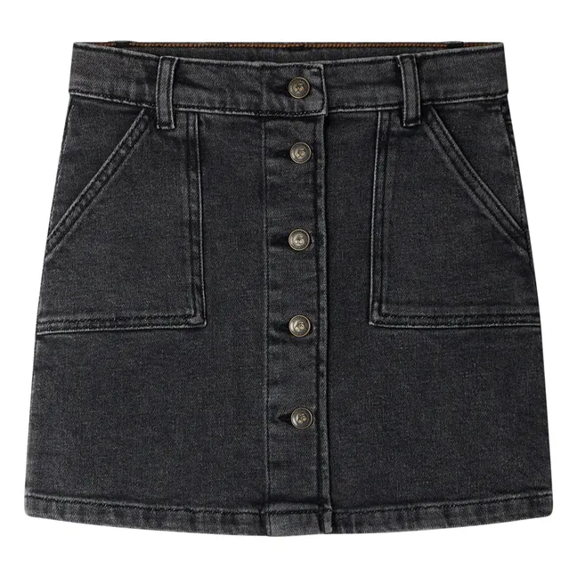 Jupe Dexie Coton Bio | Noir