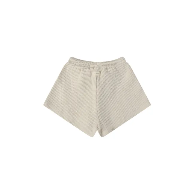 Geprägte Shorts | Grauweiß