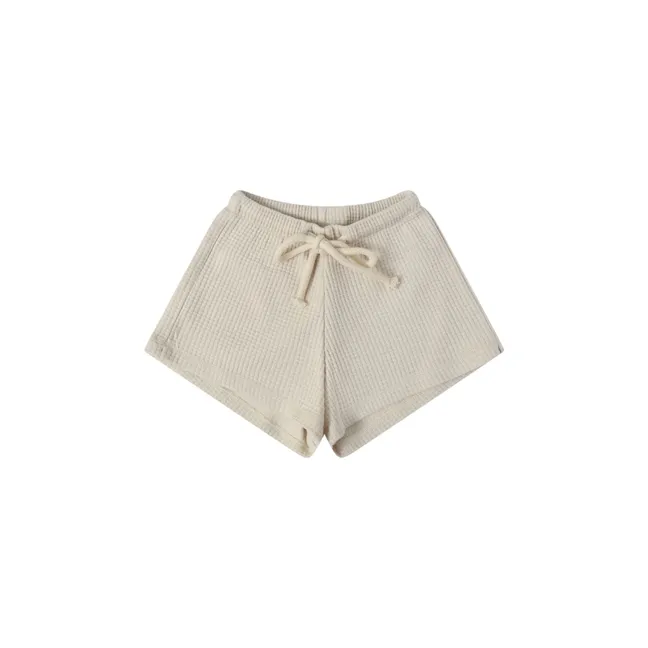 Pantalones cortos Waffle | Blanco Roto