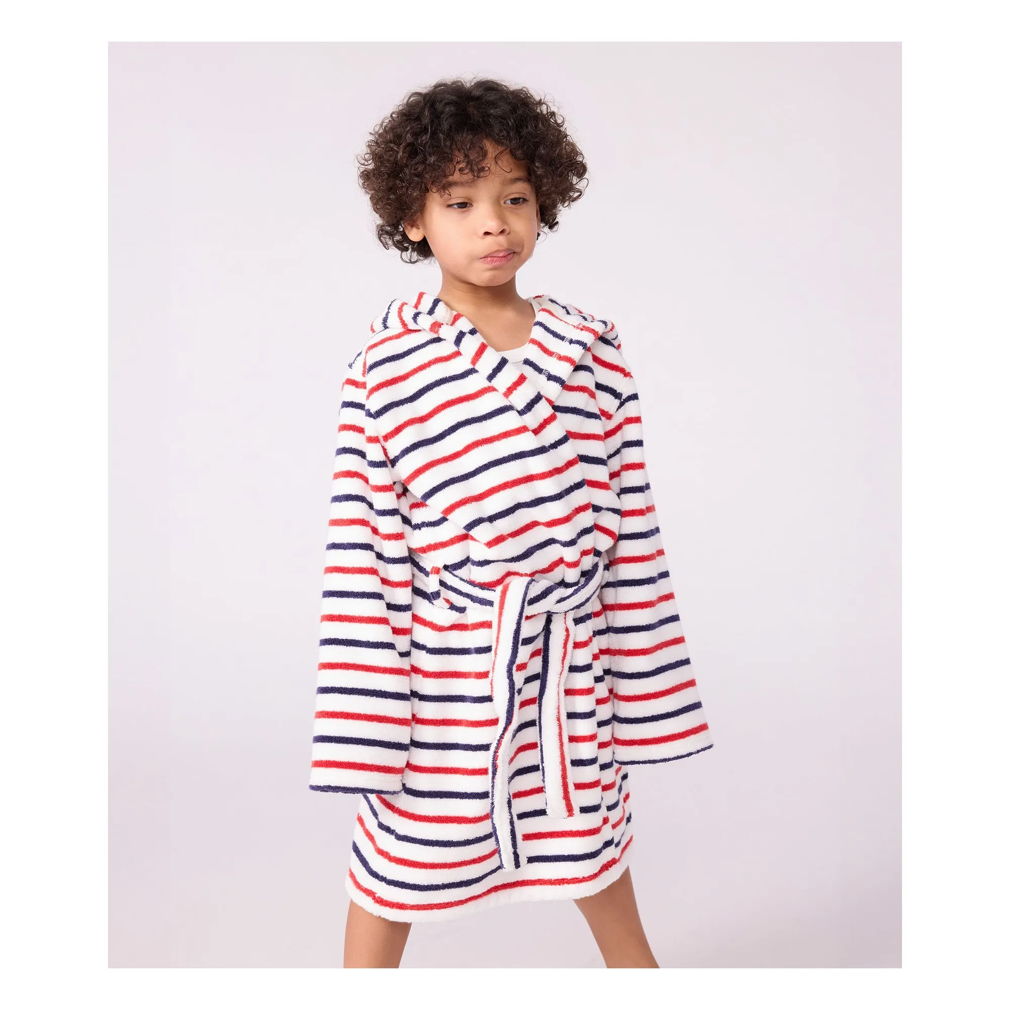 Peignoir Rayé | Blanc- Image produit n°0