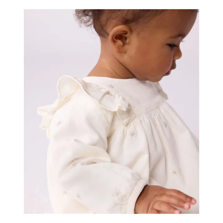 Robe Volants Etoiles | Ecru- Image produit n°2