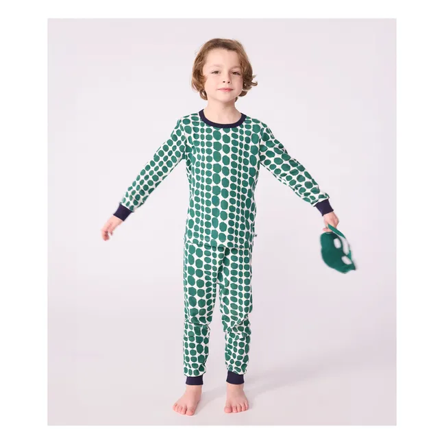 Krokodil Pyjama und Maske Set | Grün