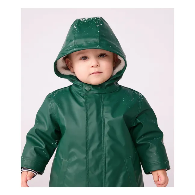 Waxed Recycled Fibers | Chrome green